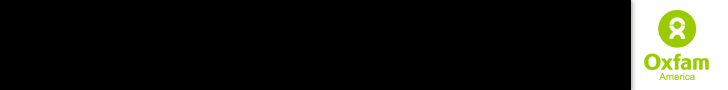Oxfam America banner